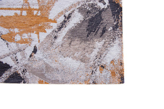 Home Outfitters 5' X 7' Gray and White Abstract Non Skid Area Rug