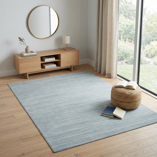 Home Outfitters 4' X 6' Aqua Abstract Washable Area Rug
