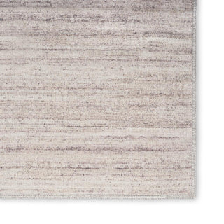 Home Outfitters 4' X 6' Ivory and Light Brown Abstract Washable Area Rug