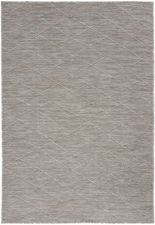 Home Outfitters 4' X 6' Gray Geometric Power Loom Non Skid Area Rug