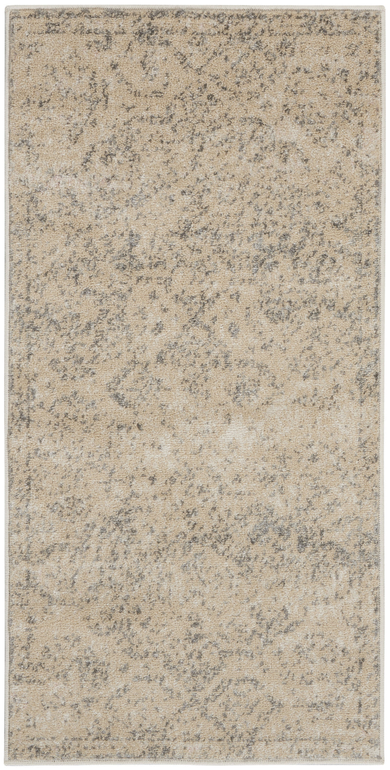 Home Outfitters Metallic Silver Animal Print Area Rug