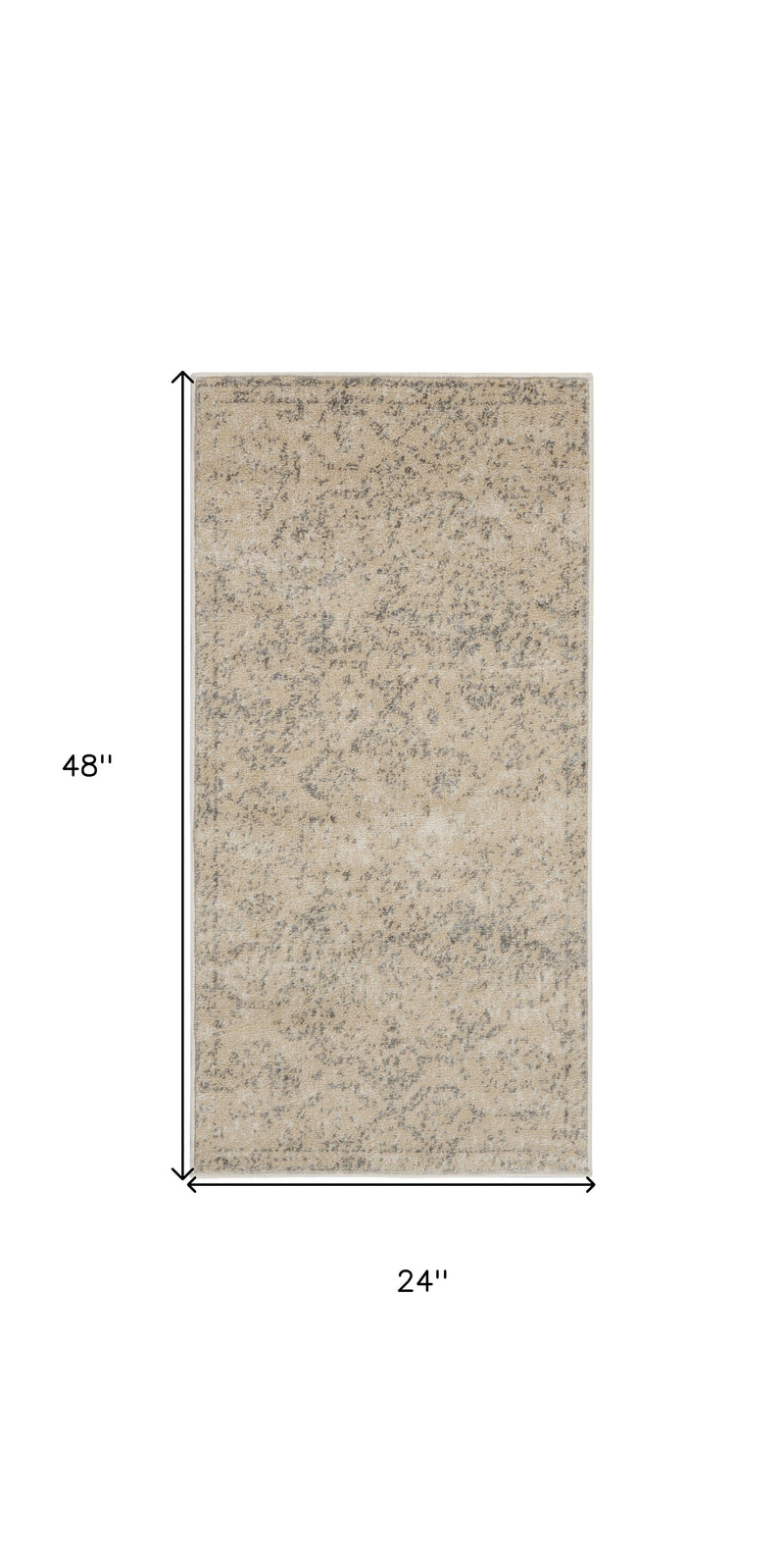 Home Outfitters Metallic Silver Animal Print Area Rug