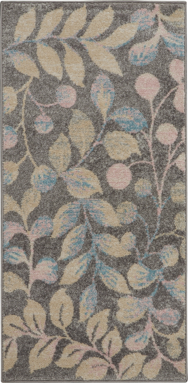 Home Outfitters 24" X 36" Salt And Pepper, Brown And White Calfskin - Area Rug