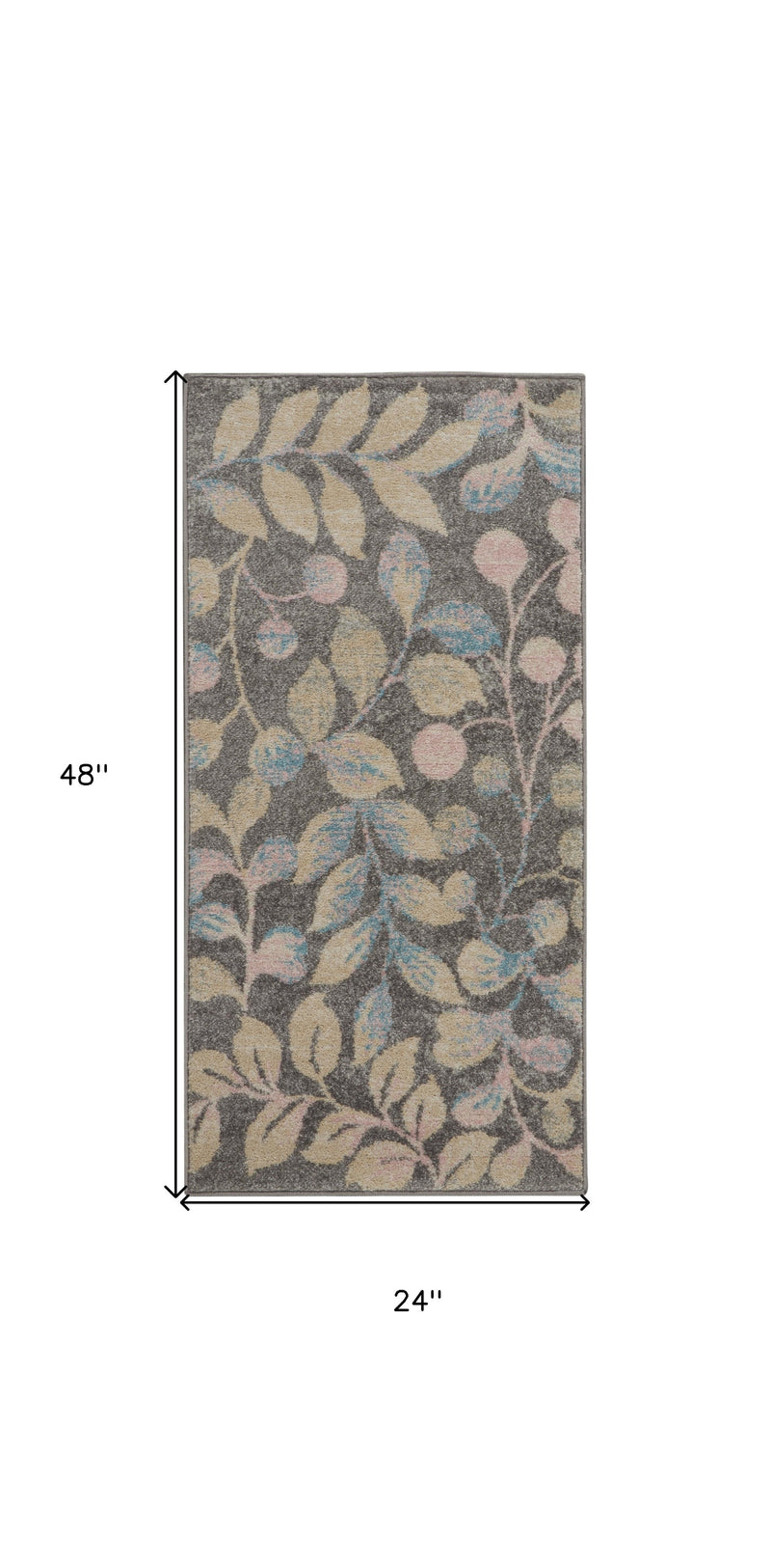 Home Outfitters 24" X 36" Salt And Pepper, Brown And White Calfskin - Area Rug