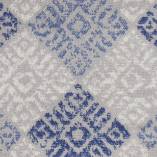 Home Outfitters 2' X 3' Beige Blue and Gray Geometric Area Rug