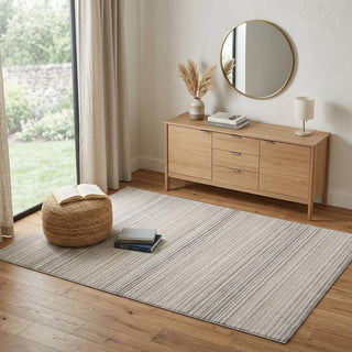 Home Outfitters 4' X 6' Gray and Ivory Abstract Area Rug