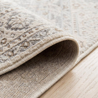 Home Outfitters 4' X 6' Gray and Beige Oriental Distressed Area Rug