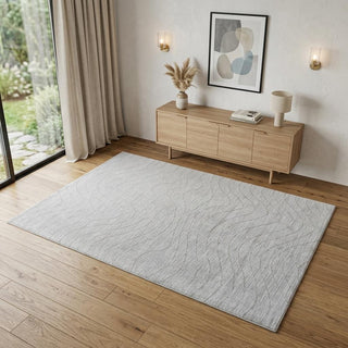 Home Outfitters 4' X 6' Gray Abstract Non Skid Area Rug
