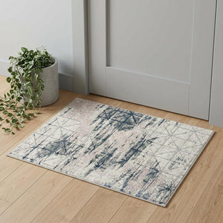 Home Outfitters 2' X 3' Blue and Gray Abstract Area Rug
