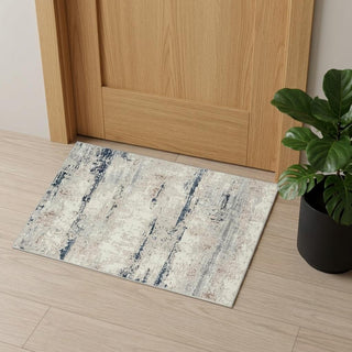 Home Outfitters 2' X 3' Gray and Blue Abstract Area Rug