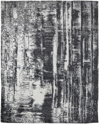 Home Outfitters 2' X 3' Black and Gray Abstract Hand Woven Area Rug