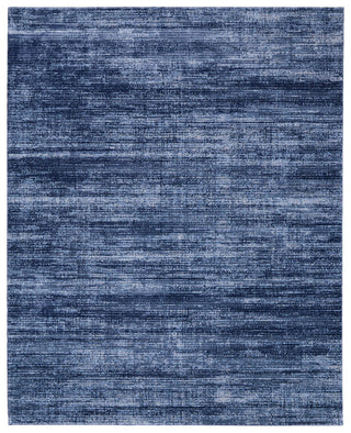 Home Outfitters 2' X 3' Blue and Gray Power Loom Area Rug
