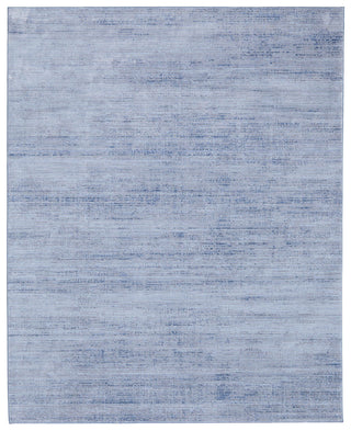 Home Outfitters 2' X 3' Blue and Ivory Power Loom Area Rug