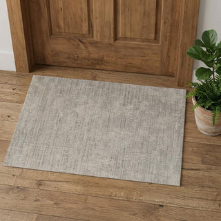 Home Outfitters 2' X 3' Gray and Ivory Abstract Hand Woven Worn Faded Area Rug