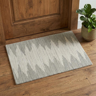 Home Outfitters 2' X 3' Gray and Ivory Ombre Hand Woven Area Rug