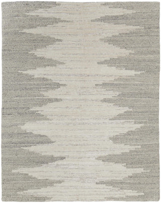 Home Outfitters 2' X 3' Gray and Ivory Ombre Hand Woven Area Rug
