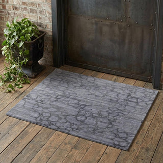 Home Outfitters 2' X 3' Gray and Blue Abstract Hand Woven Area Rug