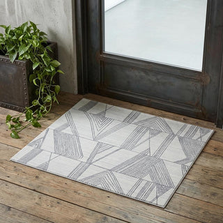 Home Outfitters 2' X 3' Black and Ivory Abstract Hand Woven Area Rug