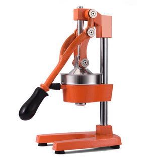 7" Orange Cast Iron Manual Juicer product image