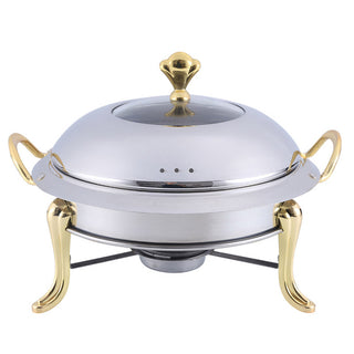 11" Silver Stainless Steel Chafing Dish With Stand (SKU 568986)