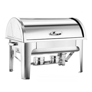 14" Silver Stainless Steel Chafing Dish With Stand (SKU 569499)