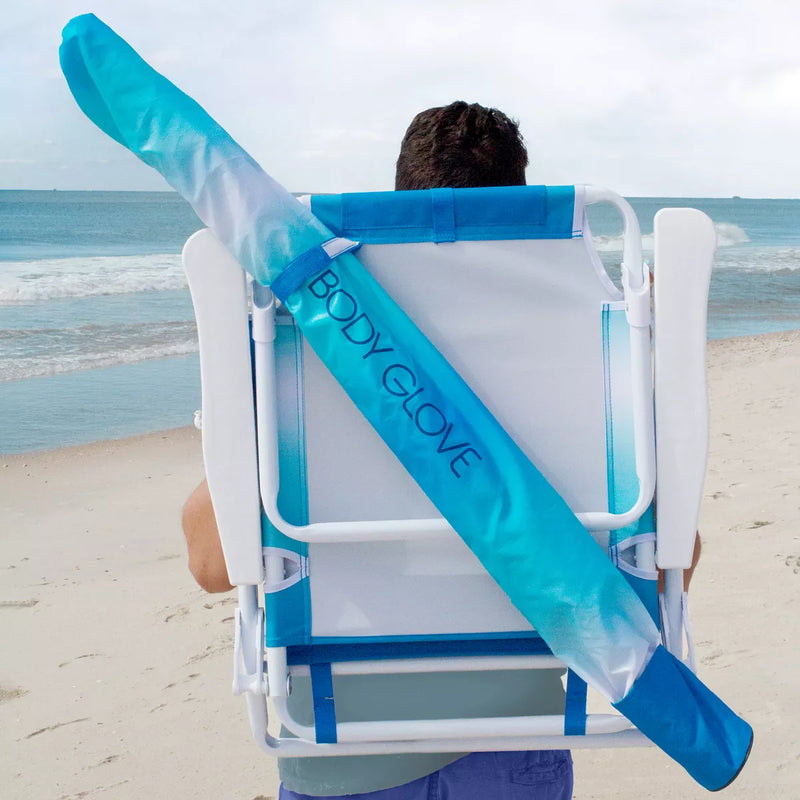 Body Glove - 5 Position Beach Chair Ombre Neptune Blue