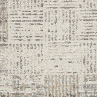 Home Outfitters 4' X 6' Ivory and Gray Abstract Area Rug
