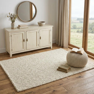 Home Outfitters 4' X 6' Ivory Jute Hand Woven Area Rug