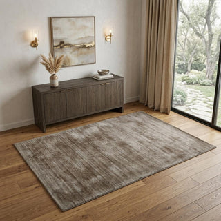 Home Outfitters 4' X 6' Brown And Gray Abstract Hand Woven Area Rug