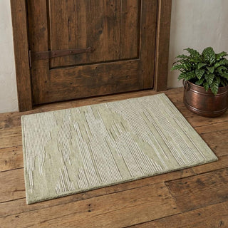Home Outfitters 2' X 3' Gray And Ivory Wool Striped Hand Hooked Area Rug