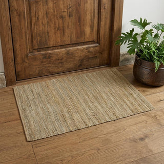 Home Outfitters 2' X 3' Brown And Beige Jute Striped Flatweave Handmade Area Rug