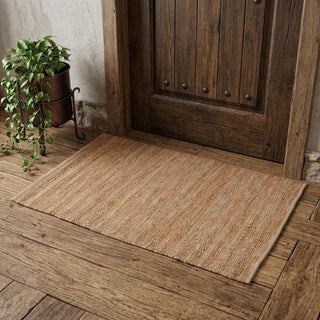 Home Outfitters 2' X 3' Brown And Brick Red Jute Striped Flatweave Handmade Area Rug