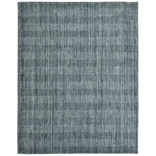 Home Outfitters 2' X 3' Blue And Ivory Wool Plaid Hand Woven Area Rug