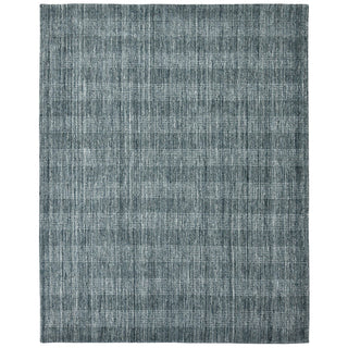 Home Outfitters 2' X 3' Blue And Ivory Wool Plaid Hand Woven Area Rug