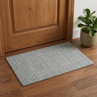 Home Outfitters 2' X 3' Gray And Ivory Wool Abstract Hand Tufted Area Rug