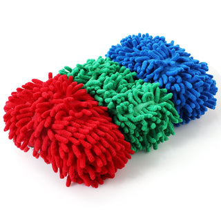 Microfiber Mop Slippers for Floor Cleaning, Machine Washable, 3 Pieces