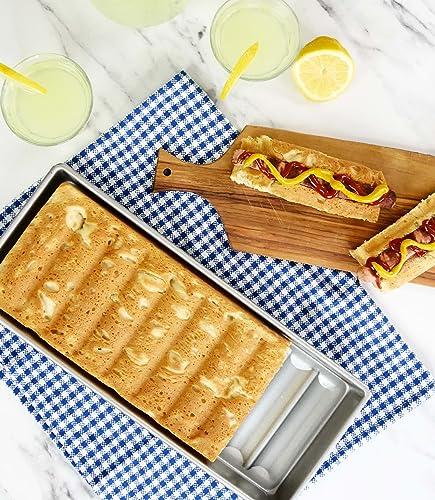 USA Pan Bakeware Aluminized Steel New England Hot Dog Pan