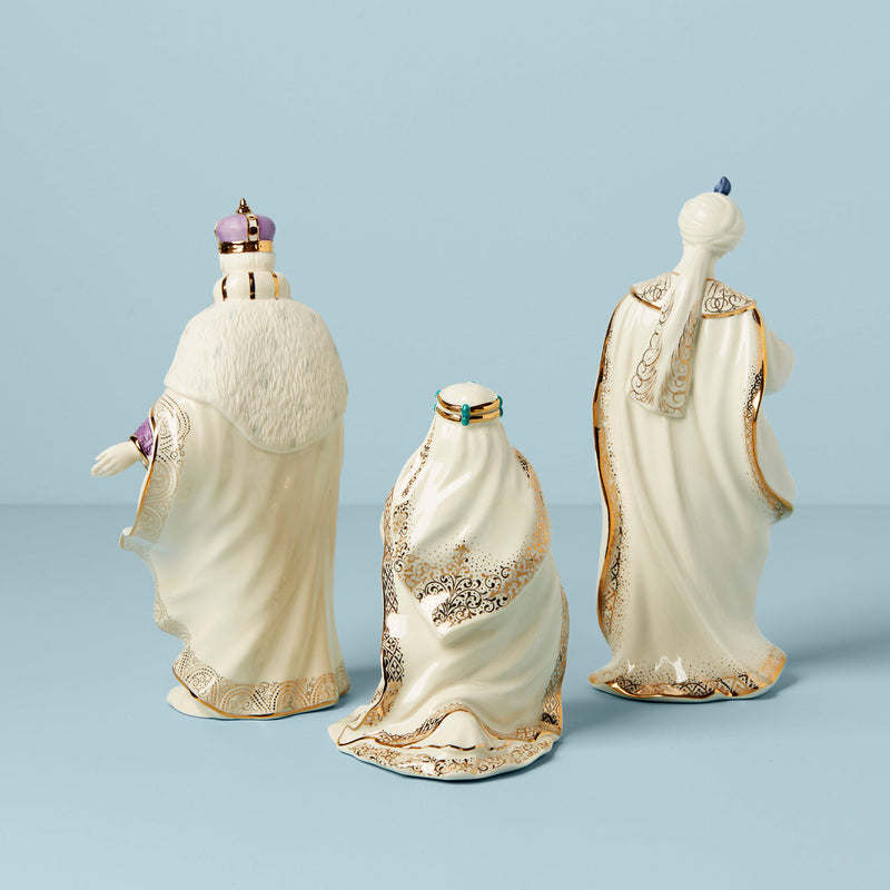 Lenox 6399943 First Blessing Nativity Three Kings Figurine Set