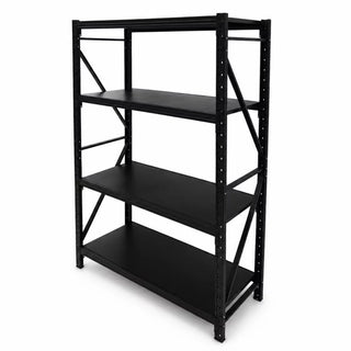 Metal Storage Shelving Unit, 4-Tier 6000LBS Adjustable Garage Shelving Rack, 47.24" W x 19.69" D x 71.65" H, Steel Storage Shelf Organizer for Garage, Workshop, Basement, Pantry