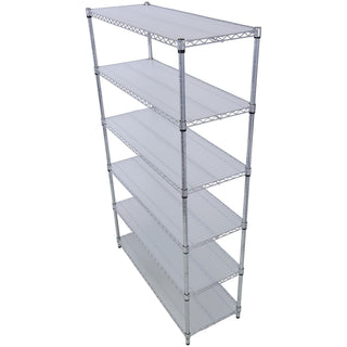 6 Tier Heavy Duty Metal Shelf Wire Shelving Unit