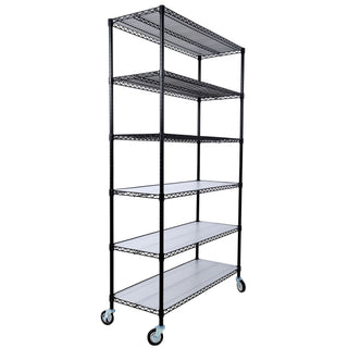6 Tier Heavy Duty Metal Shelf Wire Shelving Unit