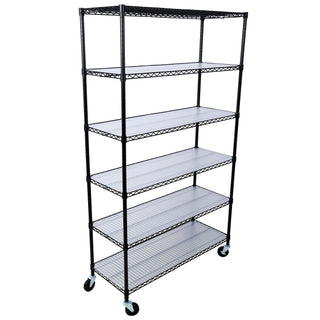 6 Tier Heavy Duty Metal Shelf Wire Shelving Unit