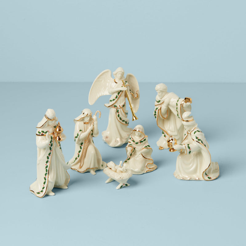 Lenox 806053 Holiday 7-Piece Mini Nativity Set, Ivory