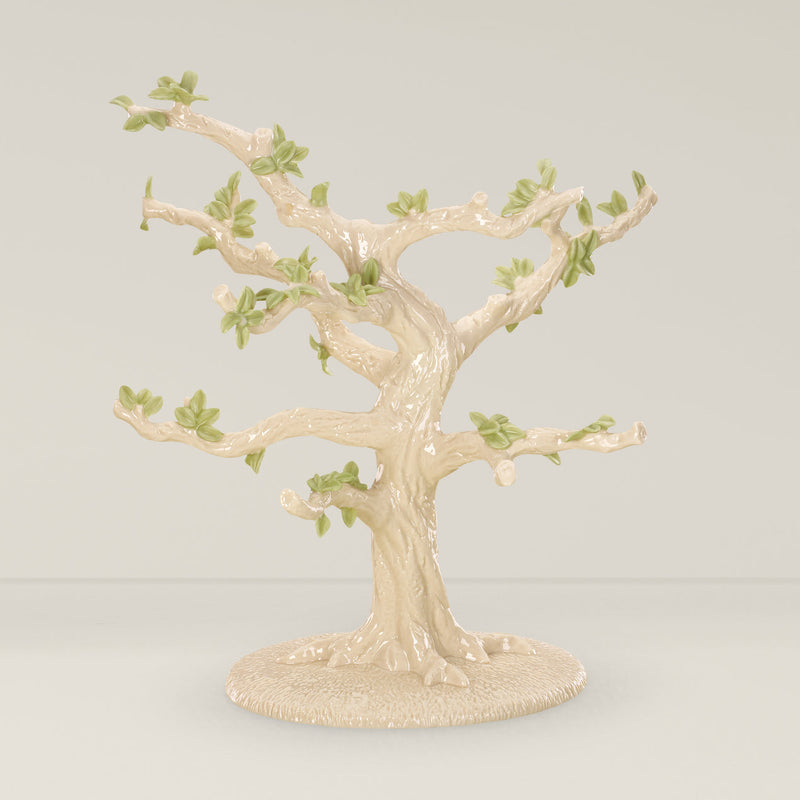 Lenox White Porcelain Christmas Memories 10-Piece Ornament & Tree Set, 6.35 LB, Multi