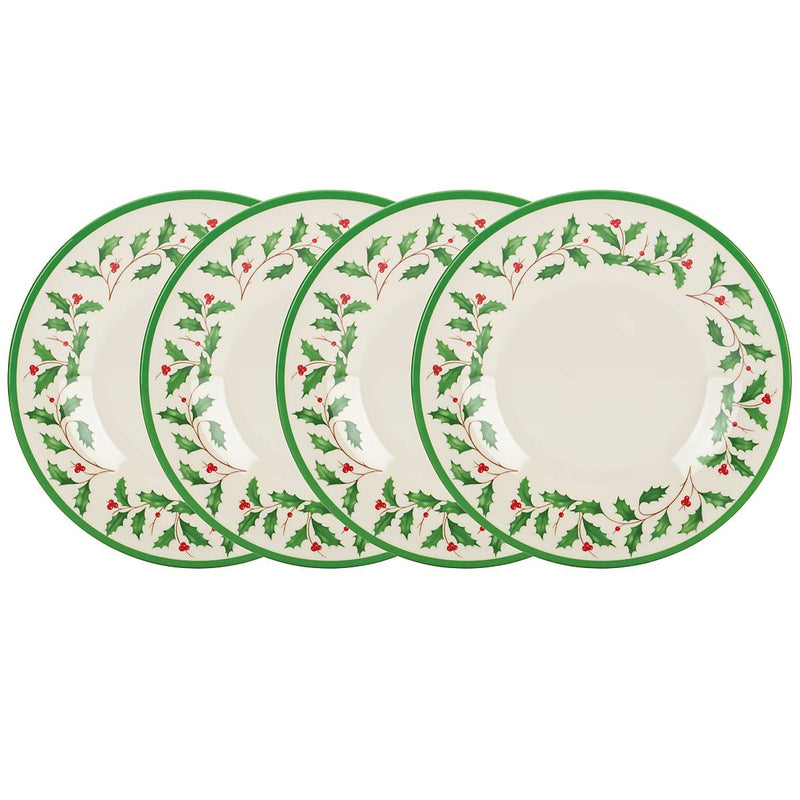 Lenox 863668 Holiday 4-Piece Melamine Accent Plate Set, 12 cubic inches