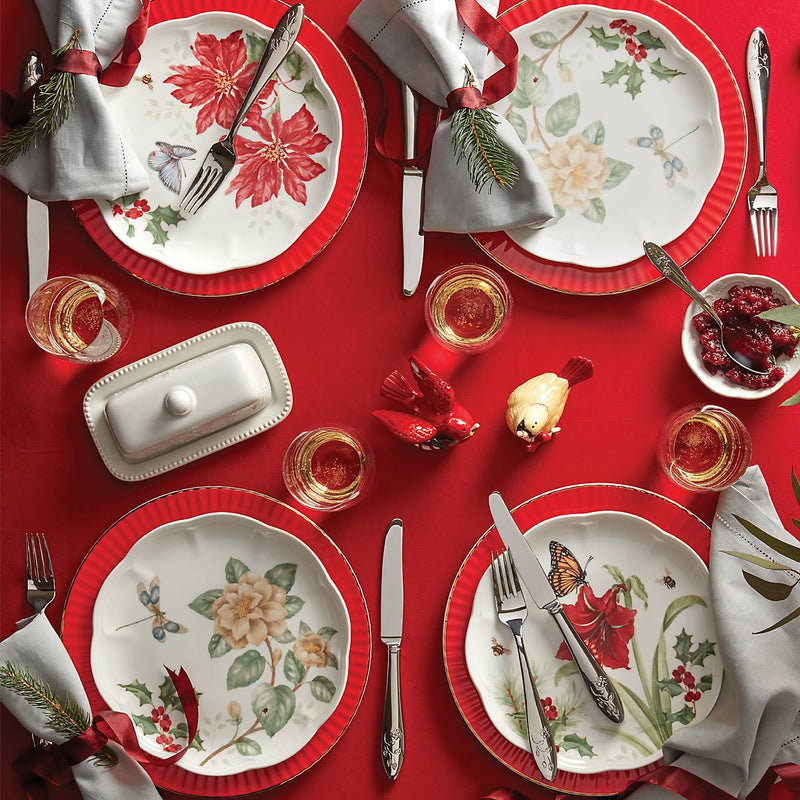 Lenox Butterfly Meadow Porcelain 18-Piece Holiday Dinnerware Set