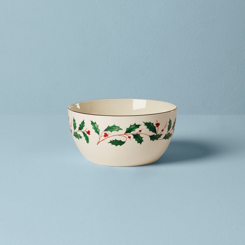 Lenox Holiday Small Bowl, 0.80, Red & Green