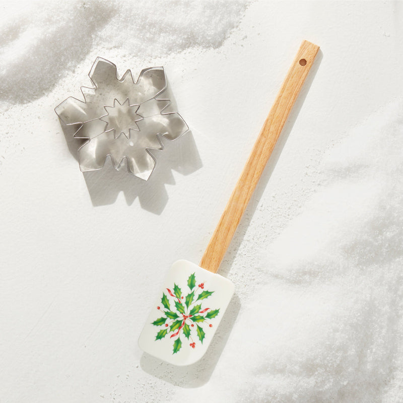 Lenox Holiday Spatula with Snowflake Cookie Cutter, 0.35, Multi