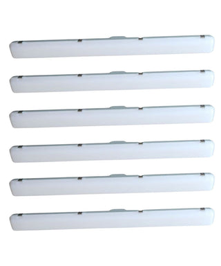 50"w Linear Vapor Tight 1-Light Integrated LED Light Strip [6 PACK] by RP Lighting