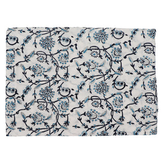 Eleanor Royal Blue Organic Cotton Tablecloth